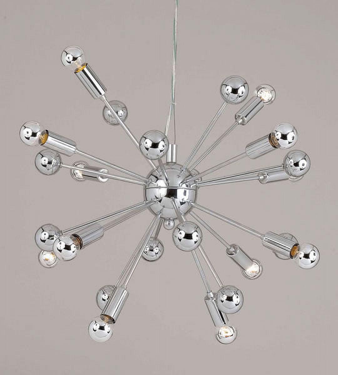 AF Lighting Supernova 12-Light Chandelier, Chrome - Image 2
