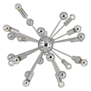 AF Lighting Supernova 12-Light Chandelier, Chrome