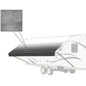 ALEKO Vinyl Black Fade Fabric Replacement for 16 x 8 ft RV Retractable Awning