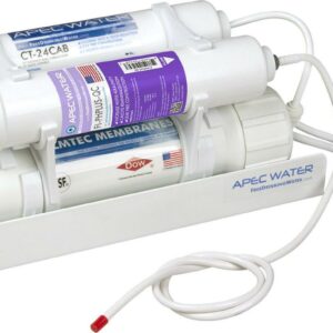 APEC Alkaline Mineral Portable Countertop Reverse Osmosis Water Filter System PH+ (RO-CTOP-PH) Installation-Free, Fits Most STANDARD FAUCET
