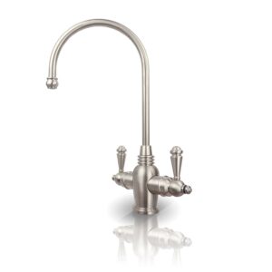 APEC Arlington 2-Handle Instant Hot and Cold Reverse Osmosis Drinking Water Dispenser Faucet in Brushed Nickel