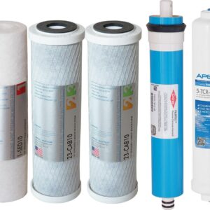 APEC FILTER-MAX45 US MADE 45 GPD Complete Replacement Filter Set for ULTIMATE Series Reverse Osmosis Water Filter System