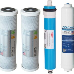 APEC 90 GPD Complete Replacement Filter Set for ULTIMATE Series Alkaline Reverse Osmosis Water Systems (FILTER-MAX-PH) Water Filter