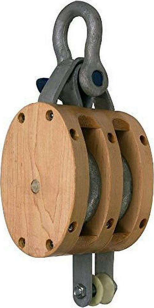 APEX CAMPBELL 7207035 3002 DOUBLE 5" REGULAR WOOD SHELL BLOCK- SCRE