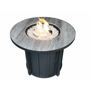 AZ Patio Heaters Faux Wood Tile Top Fire Pit
