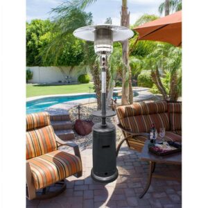 Patio Heater- 87" Tall Outdoor AZ Patio Heater Silver