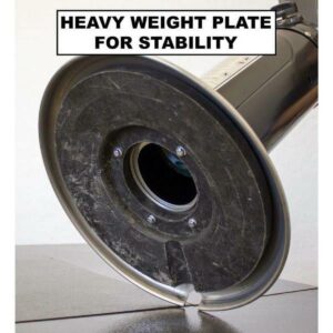 AZ Patio Heaters Portable Table Top Stainless Steel Patio Heater, Black