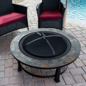 AZ Patio Heaters Slate 40 diam. Fire Table
