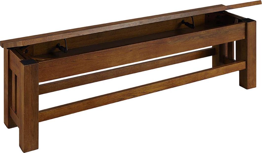 A-America Laurelhurst 60" Storage Bench-Finish:Cognac Oak - Image 3
