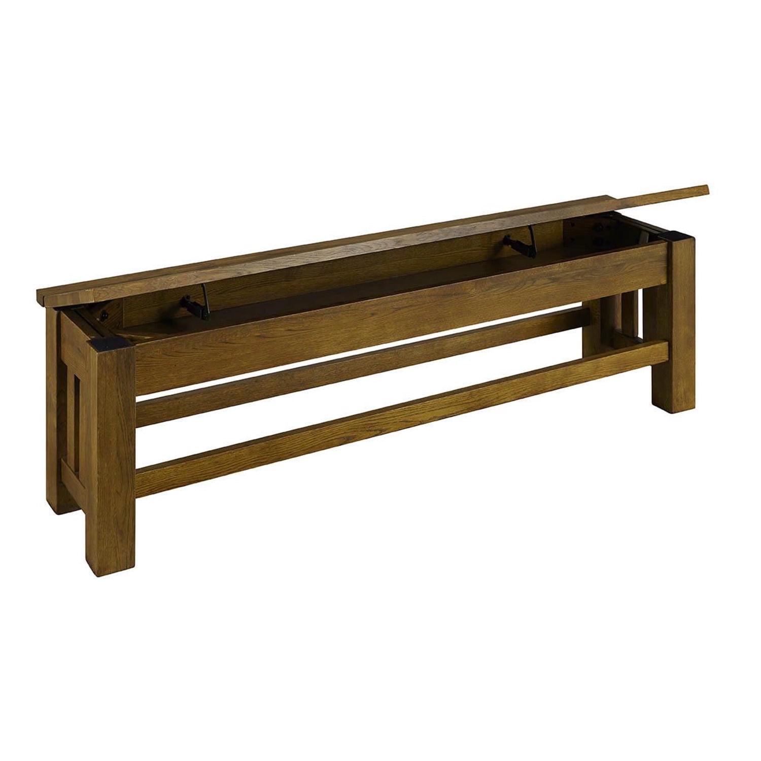 A-America Laurelhurst 60" Storage Bench-Finish:Cognac Oak - Image 2