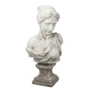 A&B Home Bust of Women In Magnesian-Color:Antique White,Style:Classic Vintage
