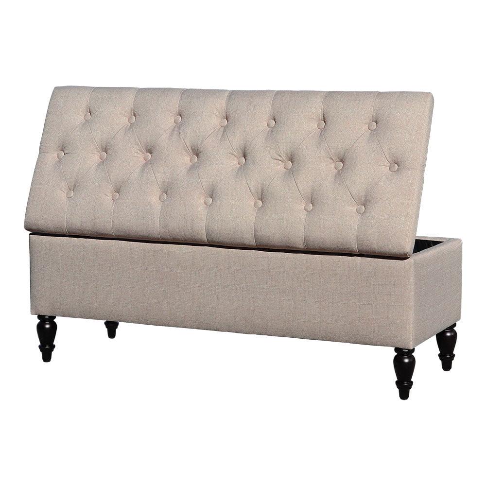 Abble 45'' Upholstered Storage Bench - Image 4
