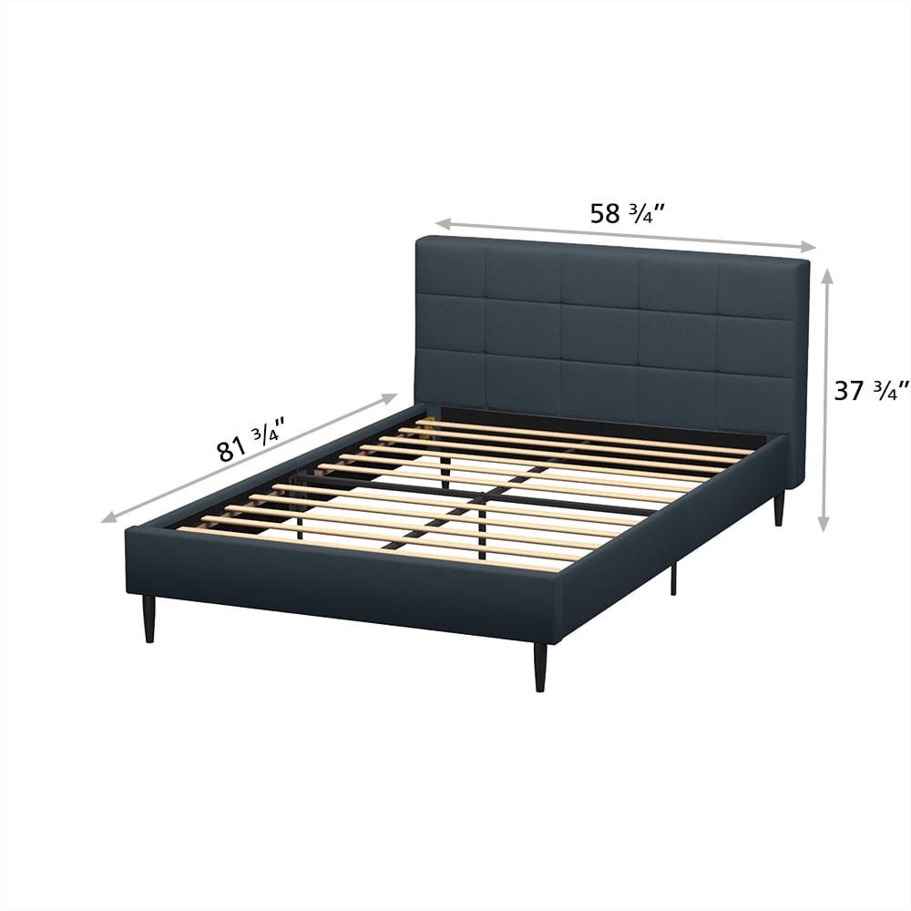 Abble Full Size Upholstered Platform Bed - Image 9