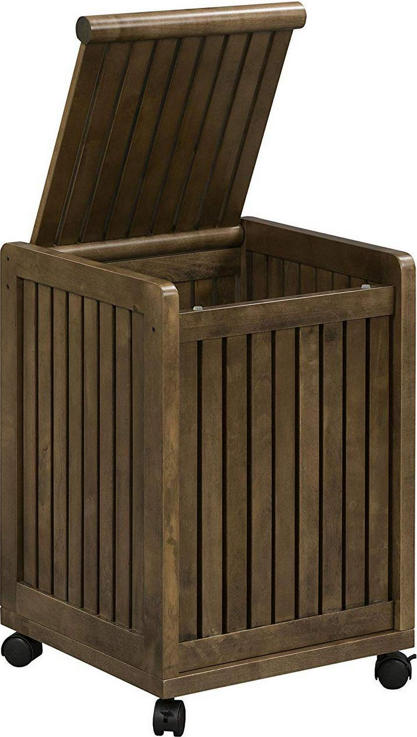 Abingdon Mobile Hamper with Lid - Image 2