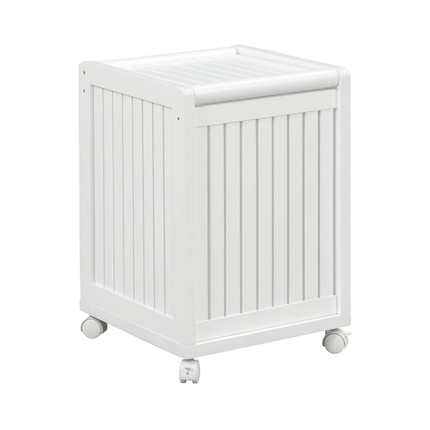 Abingdon Mobile Hamper with Lid - Image 2