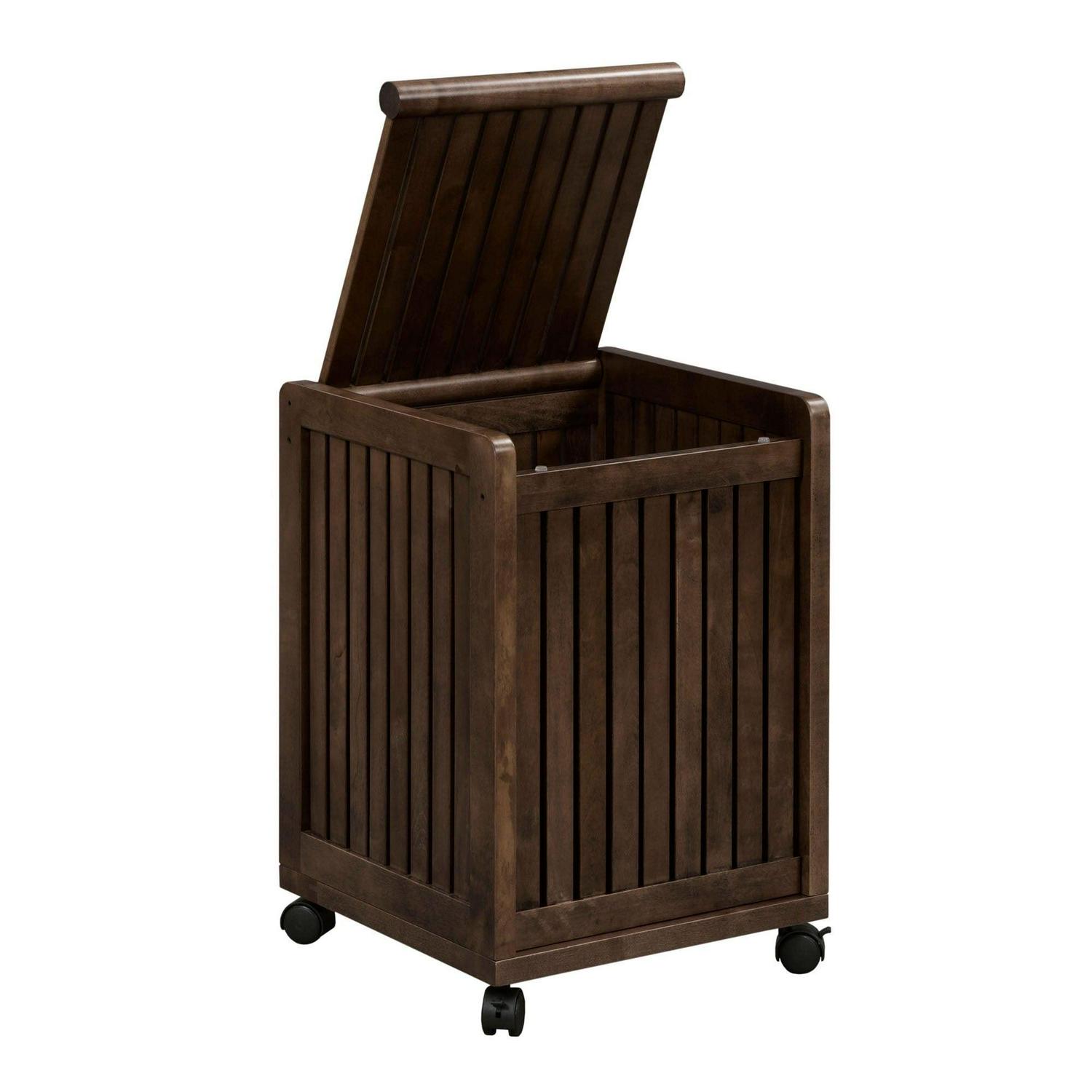 Abingdon Mobile Hamper with Lid - Image 4