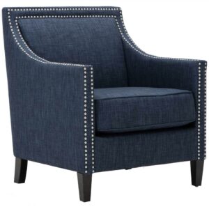 Accent Chair in Navy Blue