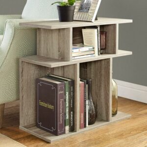 Monarch Specialties Accent Table, Side, End, Nightstand, Lamp, Living Room, Bedroom, Brown Laminate