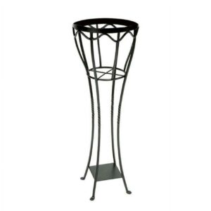 Achla VPS-04 Verandah Plant Stand Patio Accent - Graphite Powdercoat
