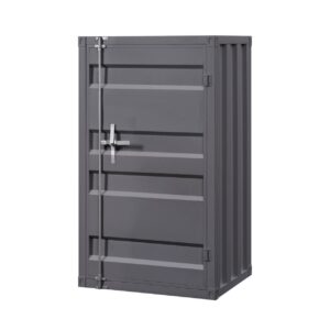 Acme Cargo Container Style Metal Chest with 1 Door, Multiple Colors