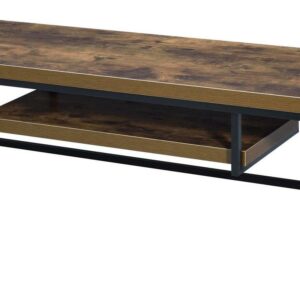 Acme Furniture Beth Weathered Oak and Black TV Stand for up to 60" Flat TV