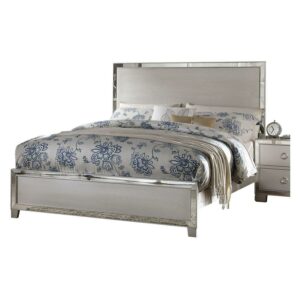 ACME Voeville II Eastern King Bed, Platinum