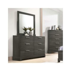 Acme Lantha Wooden Frame Storage Dresser in Gray Oak