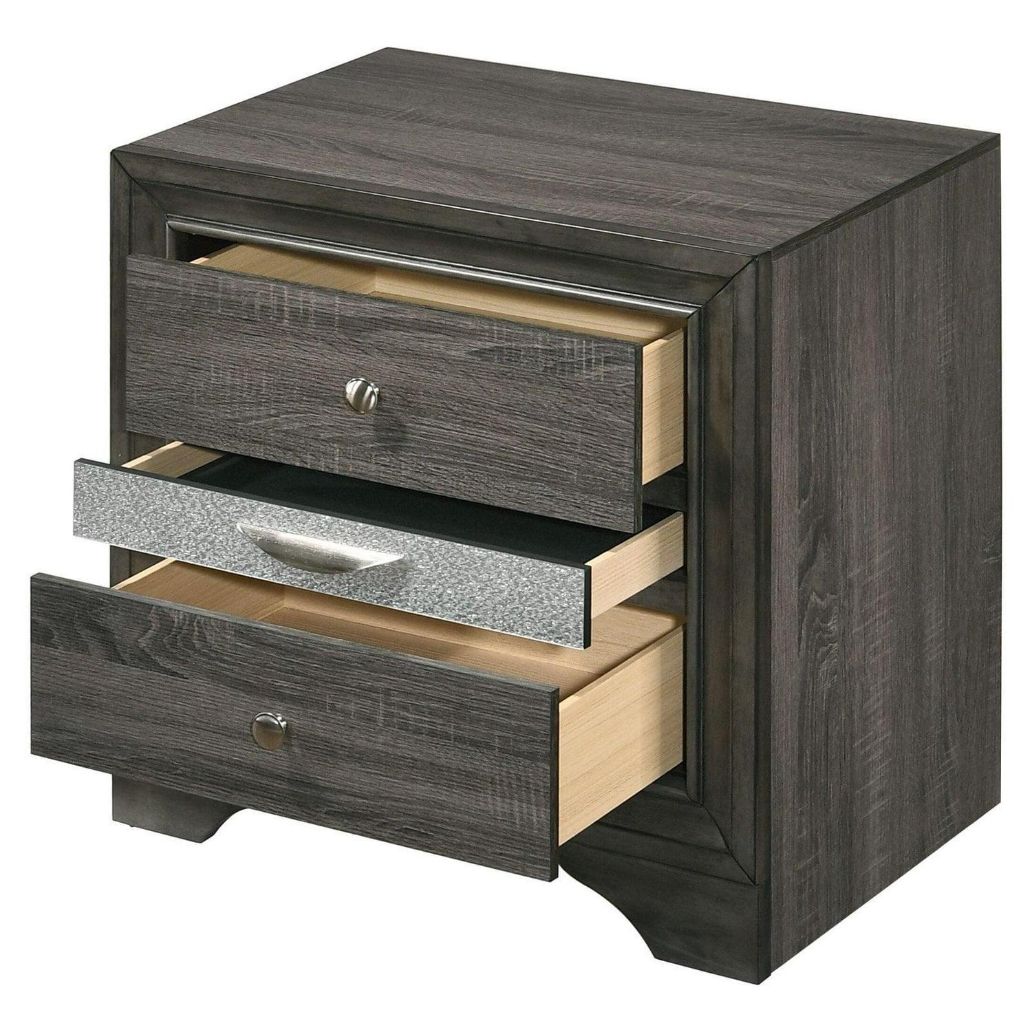 Acme Naima Nightstand, Gray (1Pc/1Ctn) - Image 3