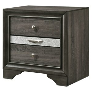 Acme Naima Nightstand, Gray (1Pc/1Ctn)