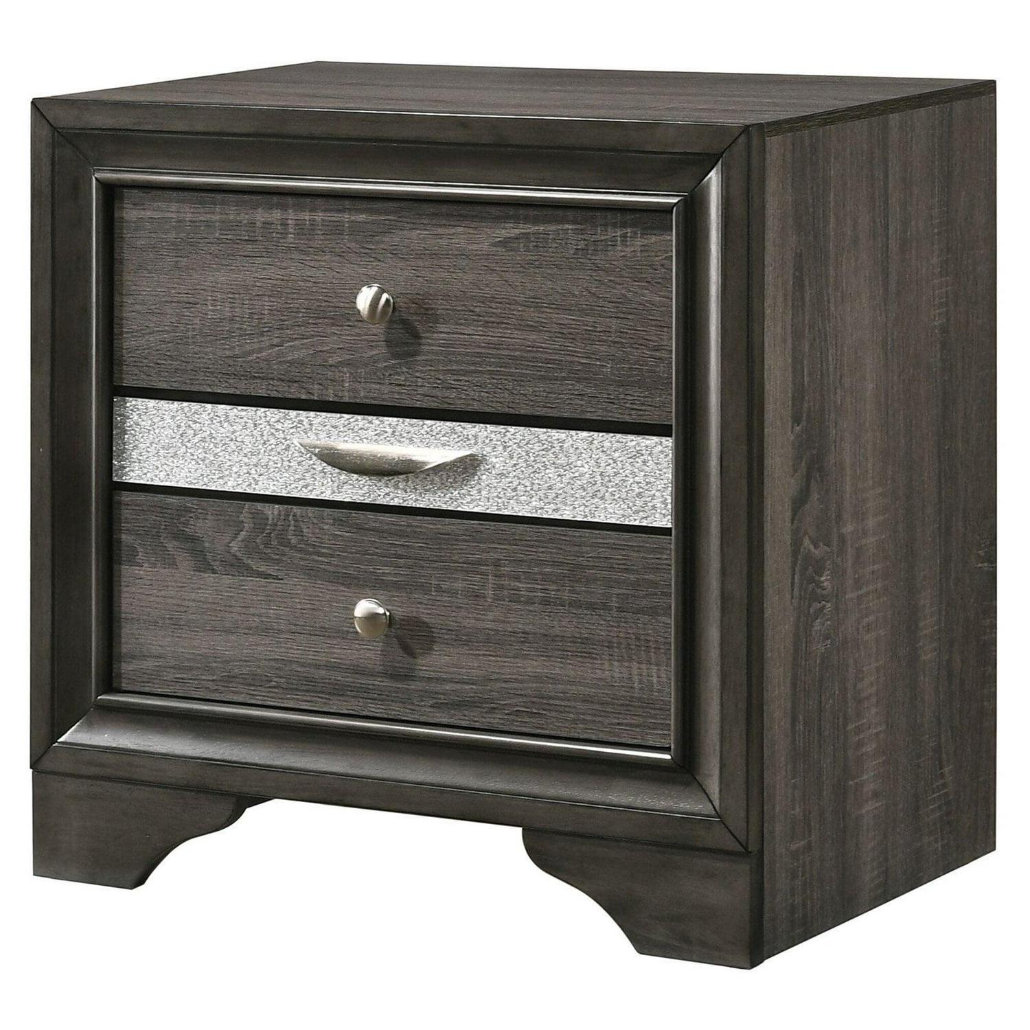 Acme Naima Nightstand, Gray (1Pc/1Ctn)