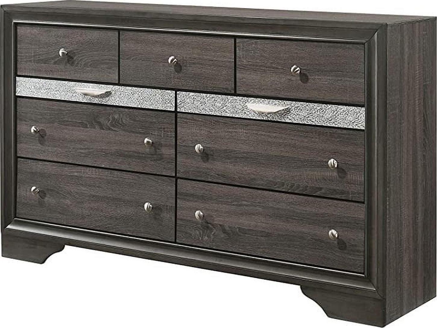 Acme Naima Wooden Frame 9 Drawers Dresser in Gray - Image 3