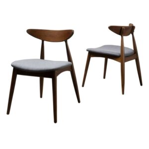 Adan Barron Mid-Century Modern Dining Chairs - Set of 2