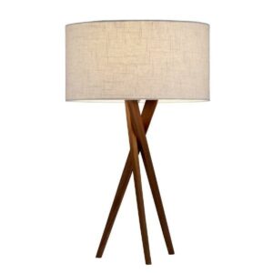 Adesso Brooklyn Table Lamp, Walnut Wood