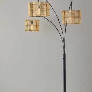 Adesso Cabana Arc Lamp, Dark Bronze