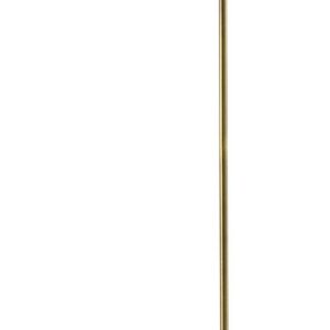 Adesso Emmett Floor Lamp, Antique Brass and Black