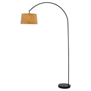Adesso Goliath Arc Lamp, Matte Black