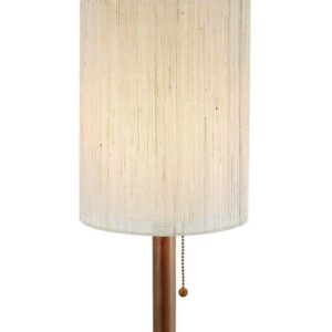 Adesso Hamptons Table Lamp, Walnut Eucalyptus wood