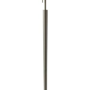 Adesso Hayworth Floor Lamp, Brushed Steel