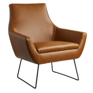 Adesso Kendrick Accent Chair, Camel Brown