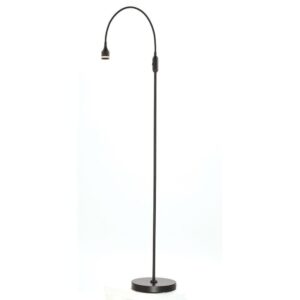 Adesso Home Office Reading Room Adjustable LED Prospect Floor Lamp Light, Black