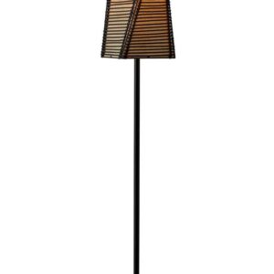 Adesso Stix Floor Lamp, Black metal