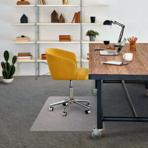 Floortex® Vinyl Rectangle Chair Mat Carpets up to 1/4" 48" x 118"