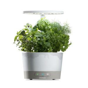 AeroGarden Harvest 360, White with Gourmet Herbs Seed Kit