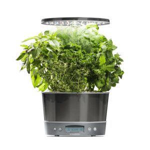 AeroGarden Harvest Elite 360, Platinum with Gourmet Herbs Seed Kit