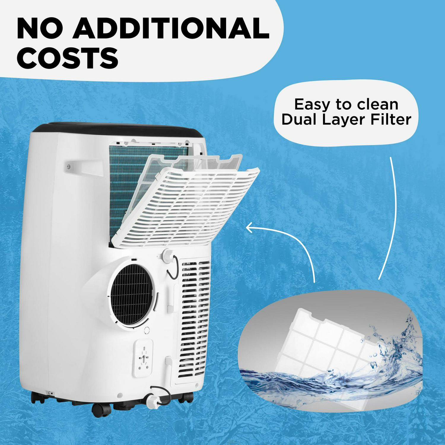 Airo Portable Air Conditioner 12000 BTU (8000 BTU DOE), Standing AC Unit with DIY Window Kit - Image 7
