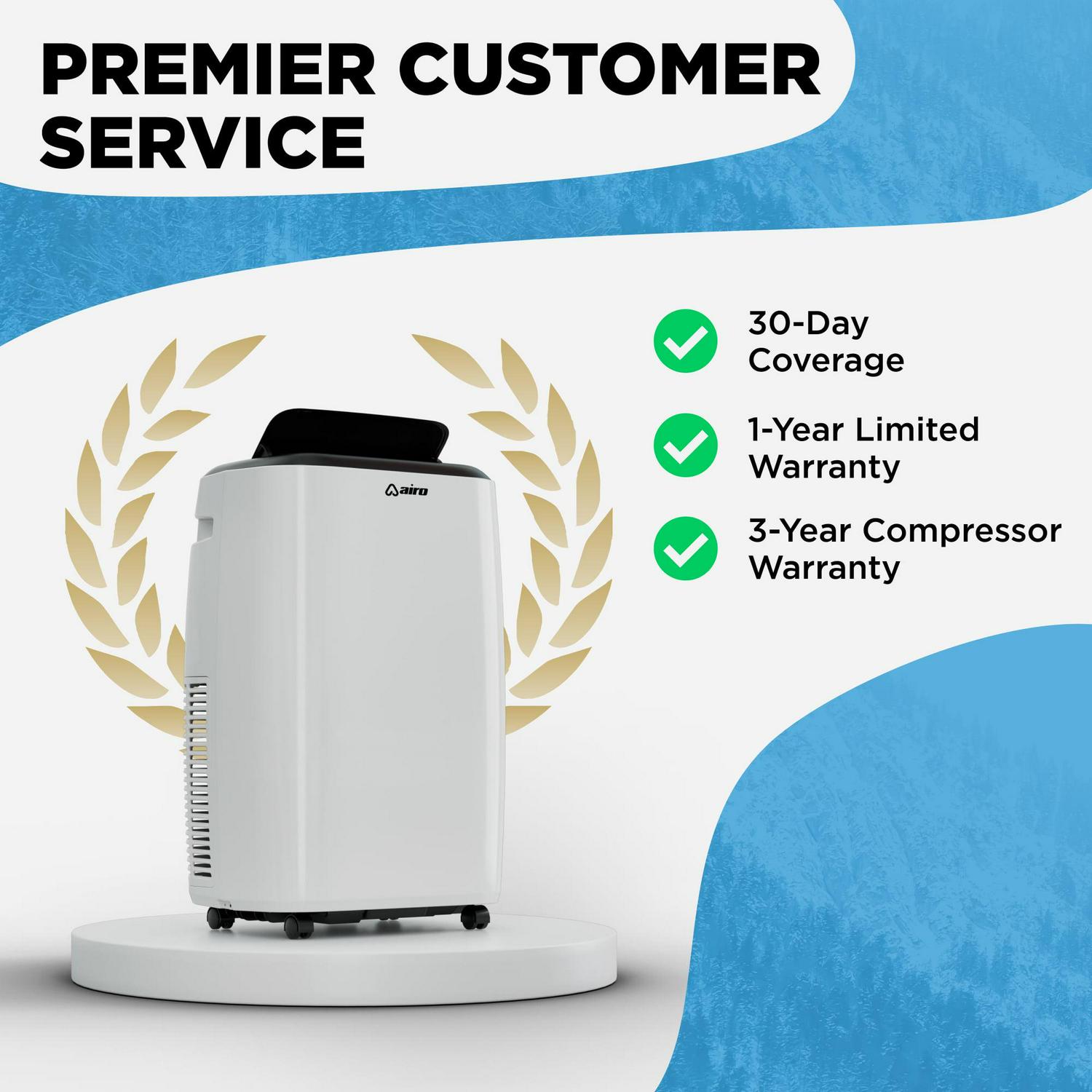 Airo Portable Air Conditioner 12000 BTU (8000 BTU DOE), Standing AC Unit with DIY Window Kit - Image 10