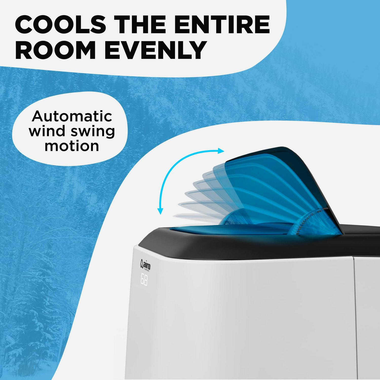 Airo Portable Air Conditioner 12000 BTU (8000 BTU DOE), Standing AC Unit with DIY Window Kit - Image 8