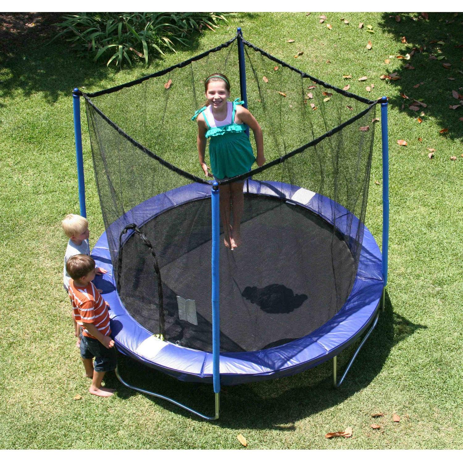 Airzone 8' Trampoline, with Safety Enclosure, Blue - Image 7