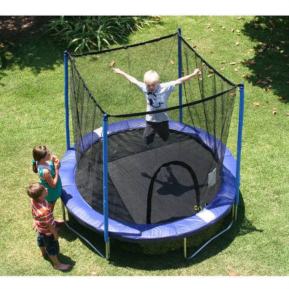 Airzone 8' Trampoline, with Safety Enclosure, Blue - Image 2