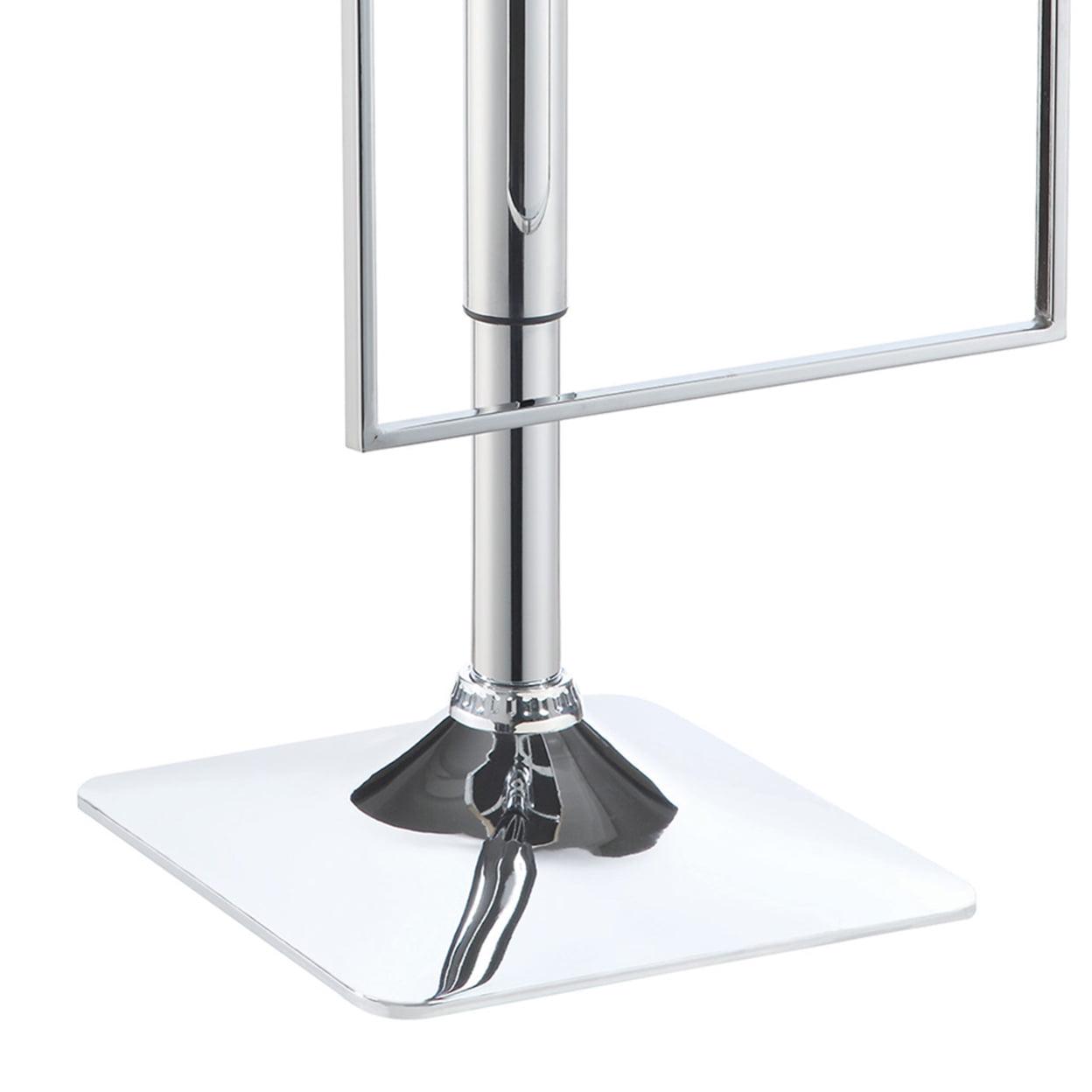 Alameda Adjustable Bar Stool Chrome and Grey - Image 2